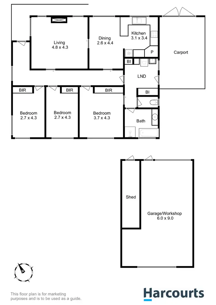 Floorplan of Homely house listing, 24 Midway Point Esplanade, Midway Point TAS 7171