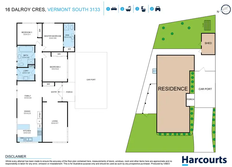 Floorplan of Homely house listing, 16 Dalroy Crescent, Vermont South VIC 3133
