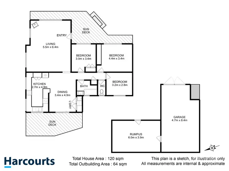 Floorplan of Homely house listing, 64 Bangalee Street, Lauderdale TAS 7021