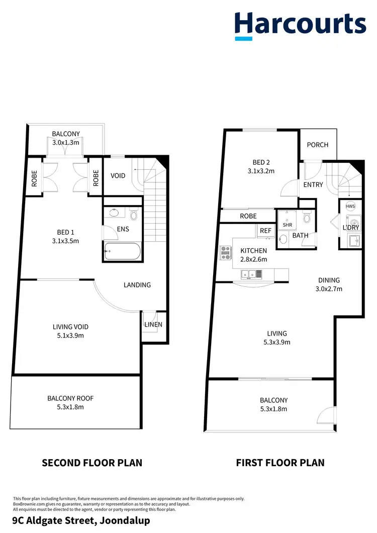 Floorplan of Homely unit listing, 9C Aldgate Street, Joondalup WA 6027