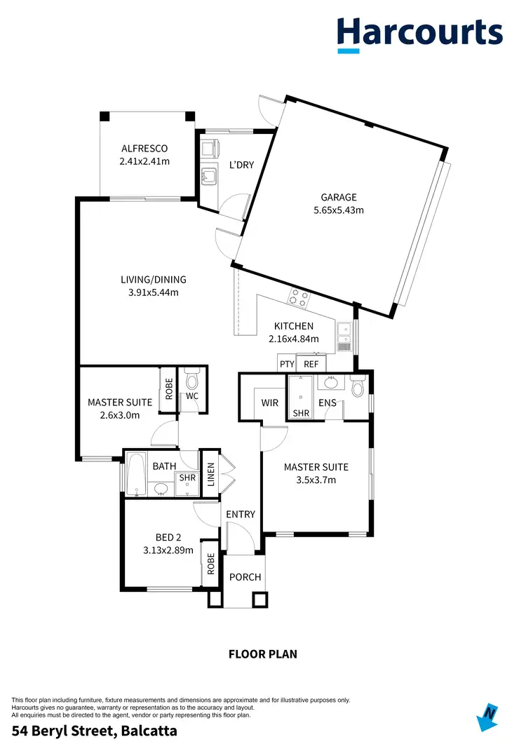 Floorplan of Homely house listing, 54 Beryl Street, Balcatta WA 6021