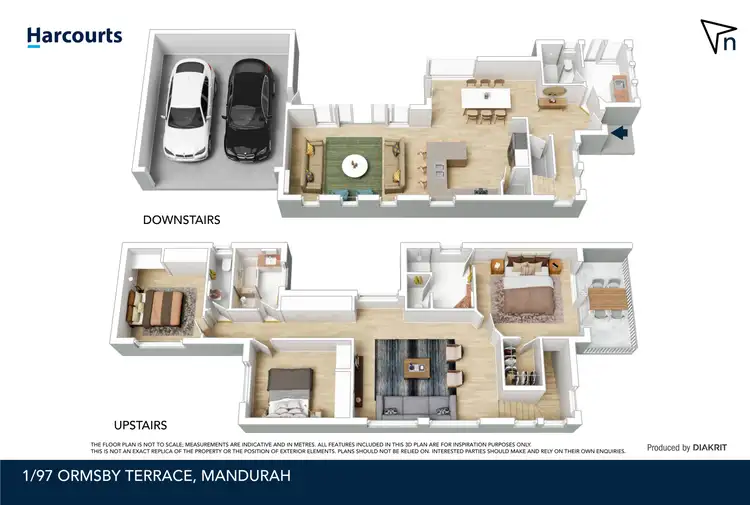 Floorplan of Homely townhouse listing, 1/97 Ormsby Terrace, Mandurah WA 6210