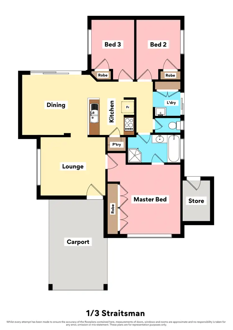 Floorplan of Homely house listing, 1/3 Straitsman Way, Currambine WA 6028