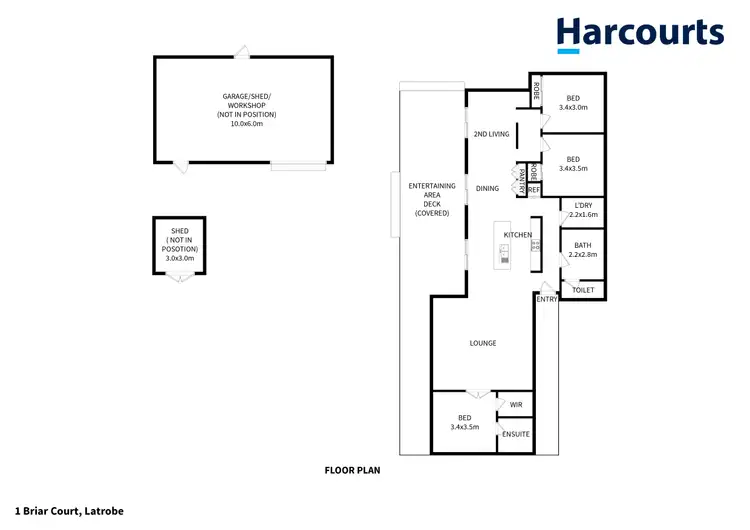 Floorplan of Homely house listing, 1 Briar Court, Latrobe TAS 7307