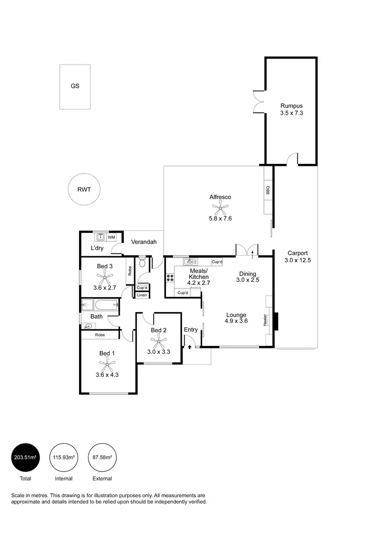 Floorplan of Homely house listing, 10 Jamaica Avenue, Fulham Gardens SA 5024