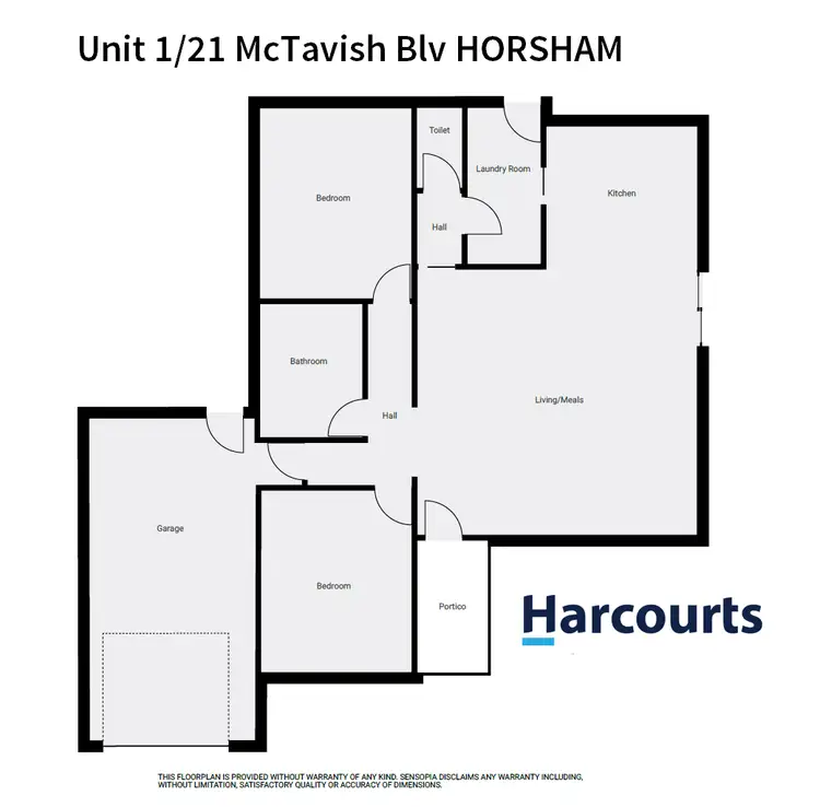 Floorplan of Homely house listing, 1/21 Mctavish Boulevard, Horsham VIC 3400