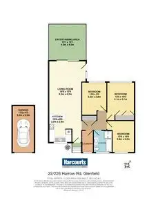 Floorplan of Homely unit listing, 22/226 Harrow Road, Glenfield NSW 2167