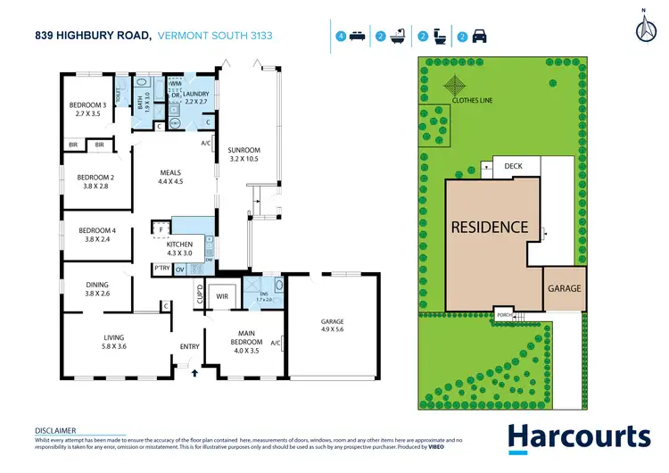 Floorplan of Homely house listing, 839 Highbury Road, Vermont South VIC 3133