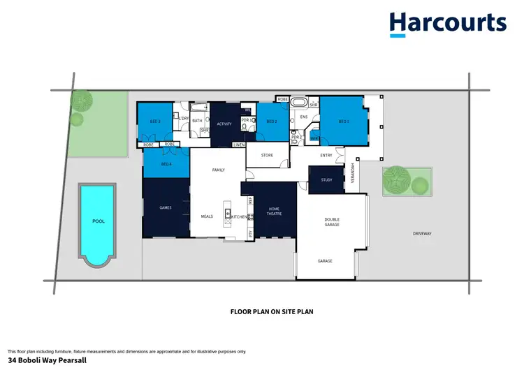 Floorplan of Homely house listing, 34 Boboli Way, Pearsall WA 6065