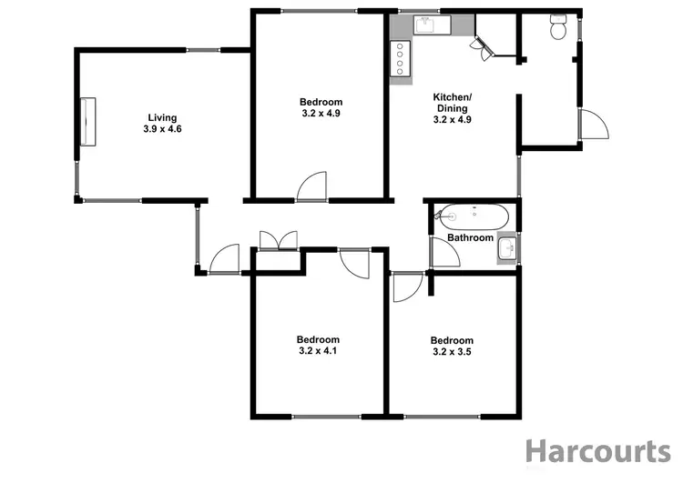 Floorplan of Homely house listing, 14 Keith Avenue, Moe VIC 3825