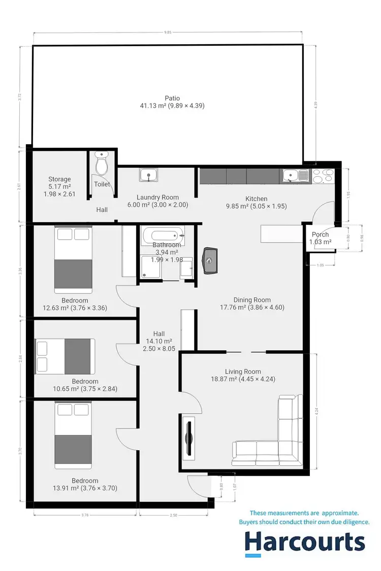 Floorplan of Homely house listing, 4 Morrison Street, Railton TAS 7305