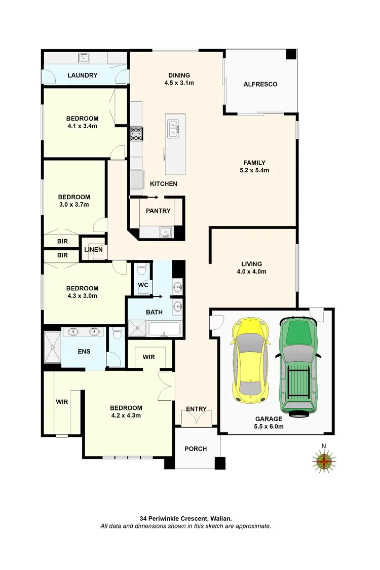 Floorplan of Homely house listing, 34 Periwinkle Crescent, Wallan VIC 3756