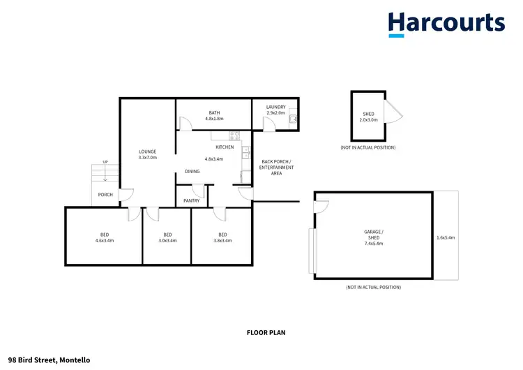Floorplan of Homely house listing, 98 Bird Street, Montello TAS 7320