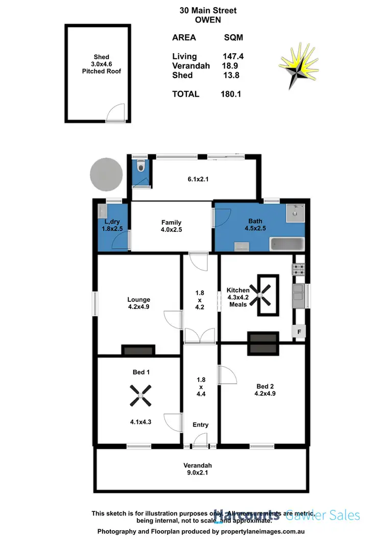 Floorplan of Homely house listing, 30 Main Street, Owen SA 5460