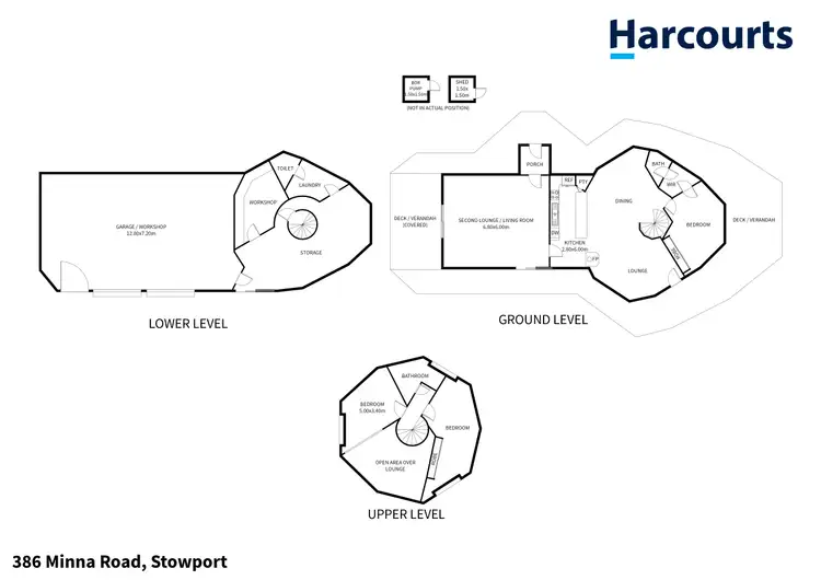 Floorplan of Homely house listing, 386 Minna Road, Stowport TAS 7321