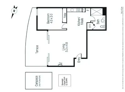 Floorplan of Homely apartment listing, 3904/200 Spencer Street, Melbourne (CBD) VIC