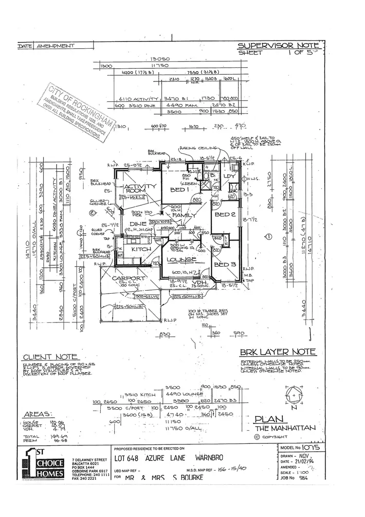 Floorplan of Homely house listing, 10 Azure Lane, Warnbro WA 6169
