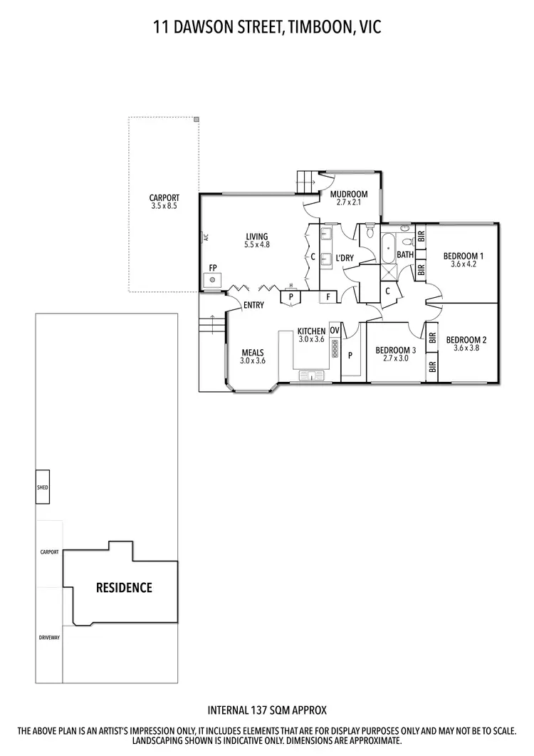 Floorplan of Homely house listing, 11 Dawson Street, Timboon VIC 3268