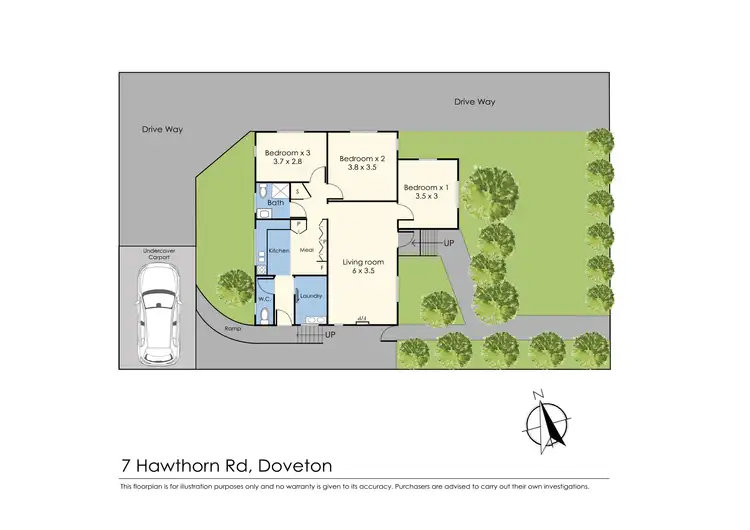 Floorplan of Homely unit listing, 7 Hawthorn Road, Doveton VIC 3177