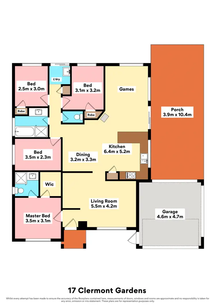 Floorplan of Homely house listing, 17 Clermont Gardens, Currambine WA 6028
