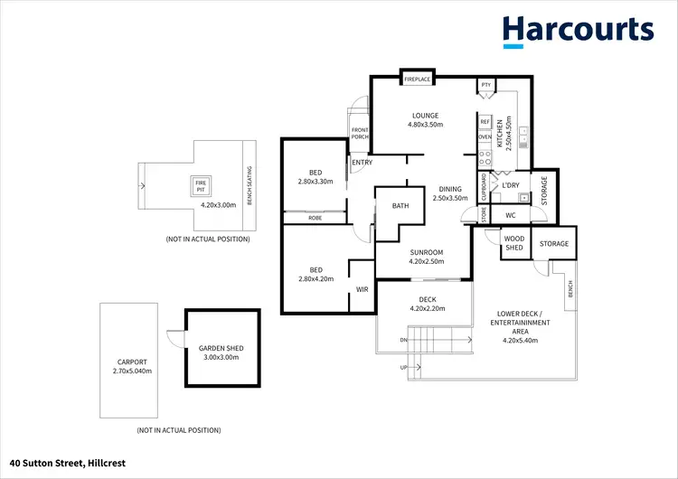 Floorplan of Homely house listing, 40 Sutton Street, Hillcrest TAS 7320