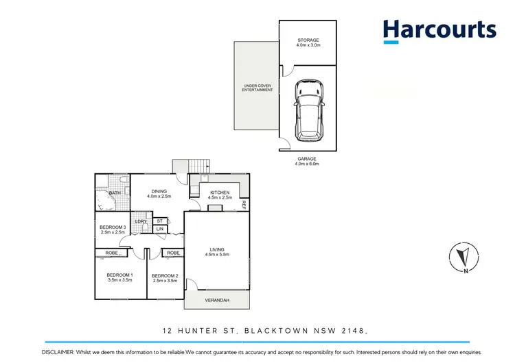 Floorplan of Homely house listing, 12 Hunter Street, Blacktown NSW 2148