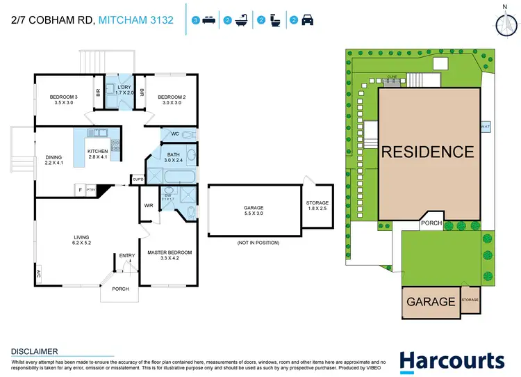 Floorplan of Homely house listing, 2/7 Cobham Road, Mitcham VIC 3132