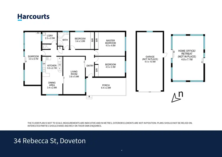Floorplan of Homely house listing, 34 Rebecca Street, Doveton VIC 3177