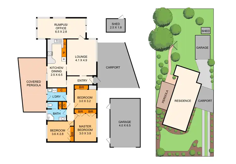Floorplan of Homely house listing, 56 Holme Road, Ferntree Gully VIC 3156