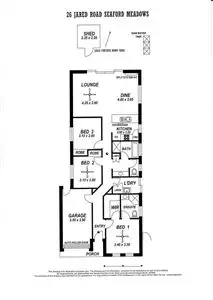 Floorplan of Homely house listing, 26 Jared Road, Seaford Meadows SA