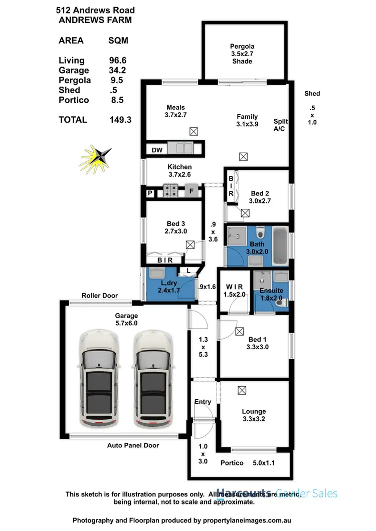 Floorplan of Homely house listing, 512 Andrews Road, Andrews Farm SA 5114