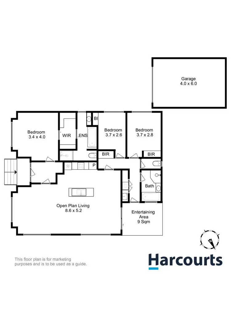 Floorplan of Homely house listing, 2 Sirius Drive, Huntingfield TAS 7055
