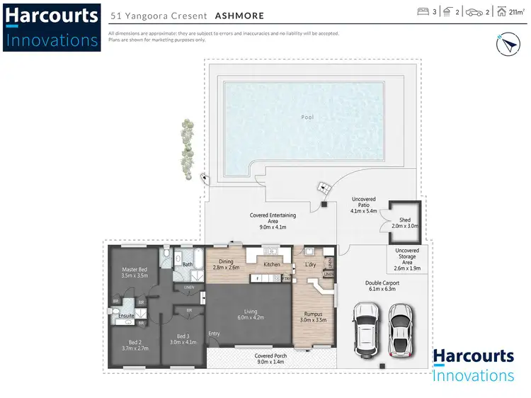 Floorplan of Homely house listing, 51 Yangoora Crescent, Ashmore QLD 4214