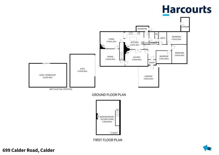 Floorplan of Homely house listing, 699 Calder Road, Calder TAS 7325