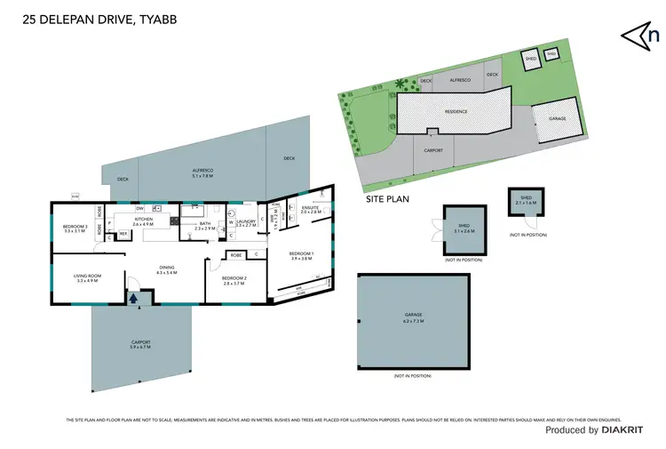 Floorplan of Homely house listing, 25 Delepan Drive, Tyabb VIC 3913
