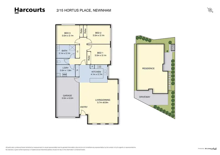 Floorplan of Homely house listing, 2/15 Hortus Place, Newnham TAS 7248
