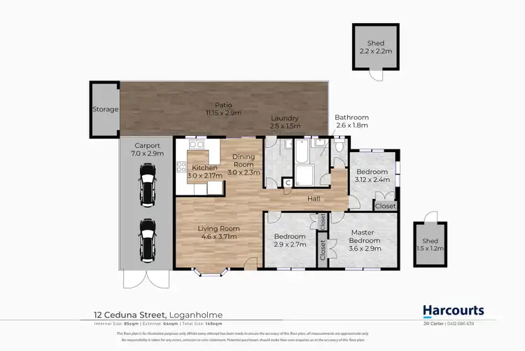 Floorplan of Homely house listing, 12 Ceduna Street, Loganholme QLD 4129