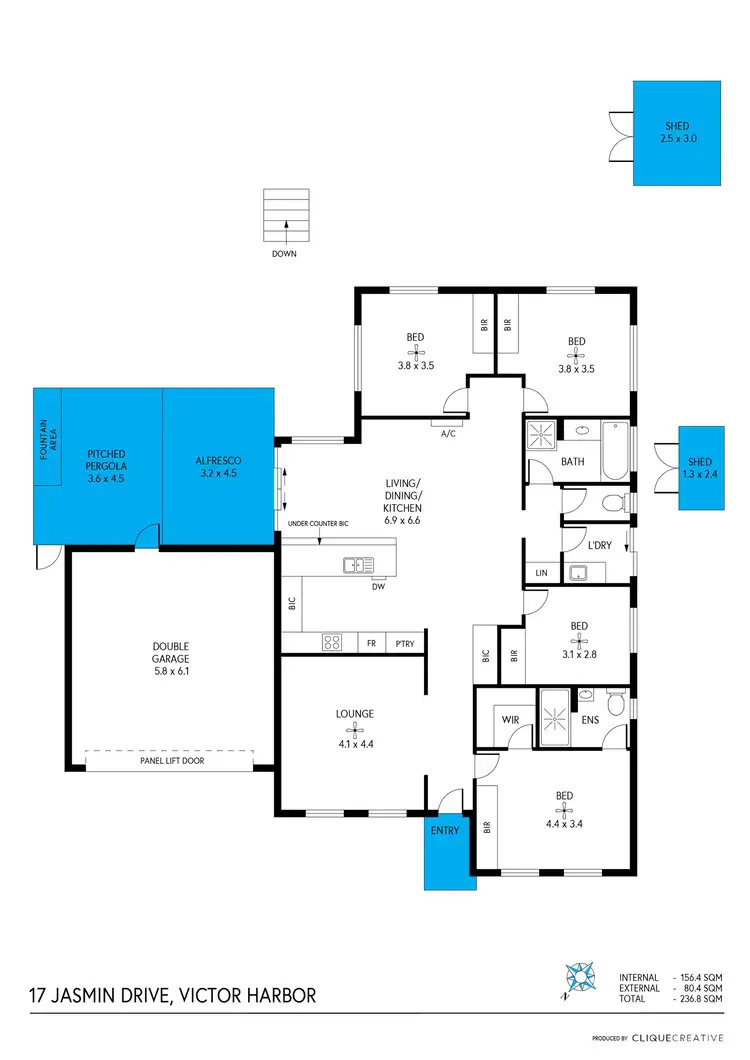 Floorplan of Homely house listing, 17 Jasmin Drive, Victor Harbor SA 5211