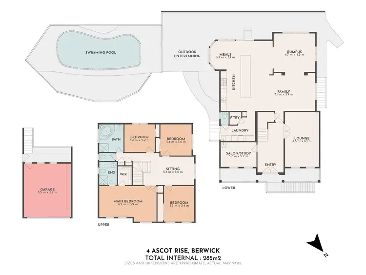 Floorplan of Homely house listing, 4 Ascot Rise, Berwick VIC 3806