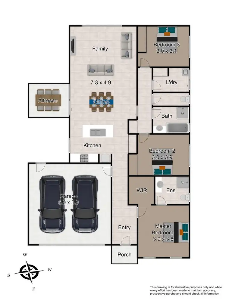 Floorplan of Homely house listing, 26 Cherry Blossom Chase, Pakenham VIC 3810