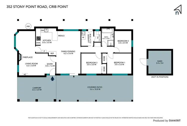 Floorplan of Homely house listing, 352 Stony Point Road, Crib Point VIC 3919