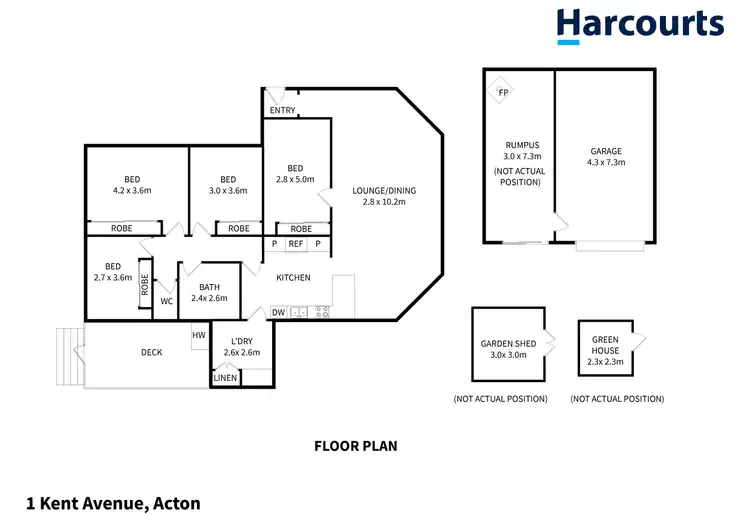 Floorplan of Homely house listing, 1 Kent Avenue, Acton TAS 7320
