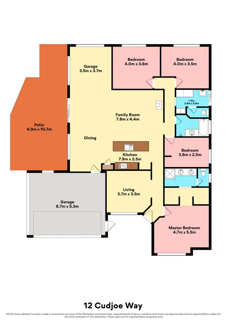 Floorplan of Homely house listing, 12 Cudjoe Way, Butler WA 6036