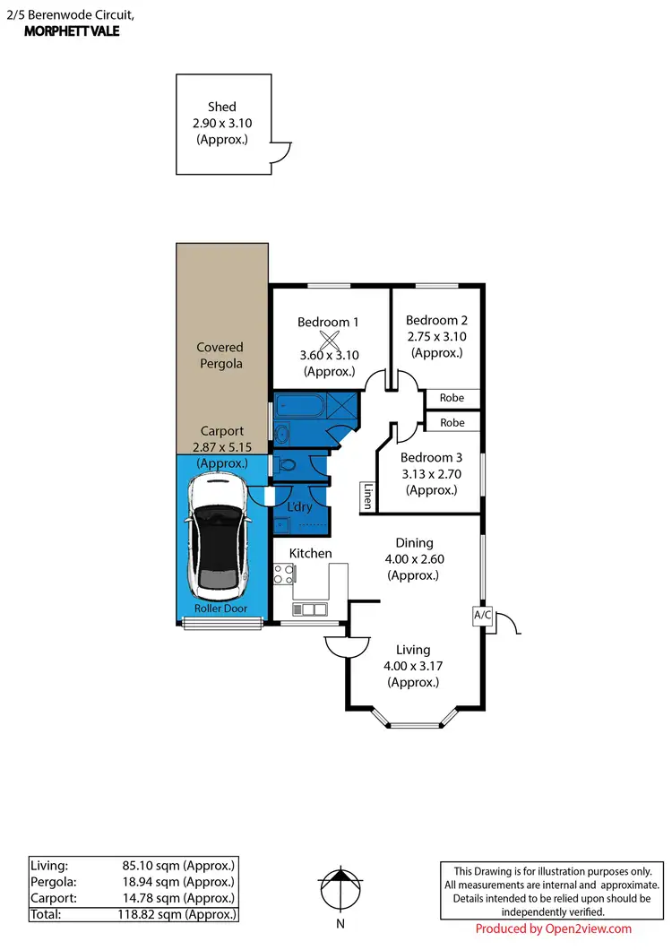 Floorplan of Homely house listing, 2/5 Berenwode Circuit, Morphett Vale SA 5162