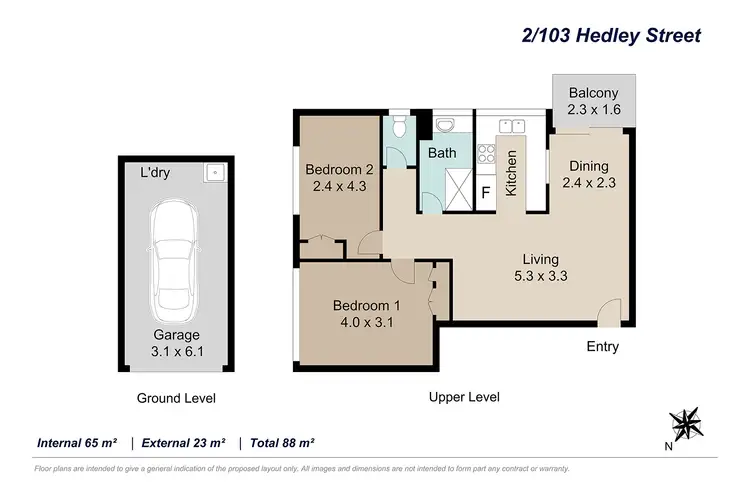 Floorplan of Homely unit listing, 2/103 Hedley Avenue, Nundah QLD 4012