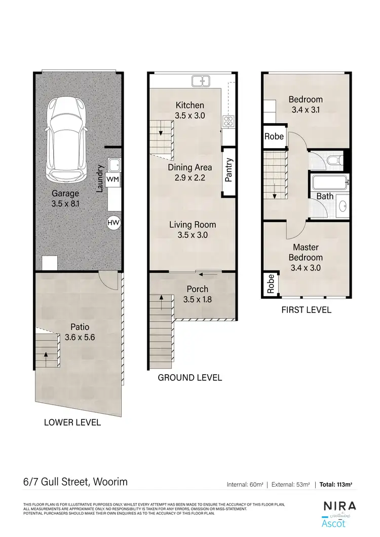 Floorplan of Homely apartment listing, 6/7 Gull Street, Woorim QLD 4507