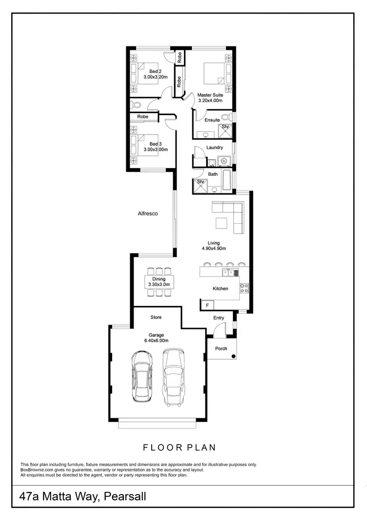 Floorplan of Homely house listing, 47A Matta Way, Pearsall WA 6065