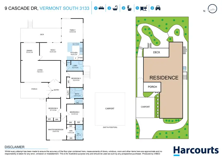 Floorplan of Homely house listing, 9 Cascade Drive, Vermont South VIC 3133