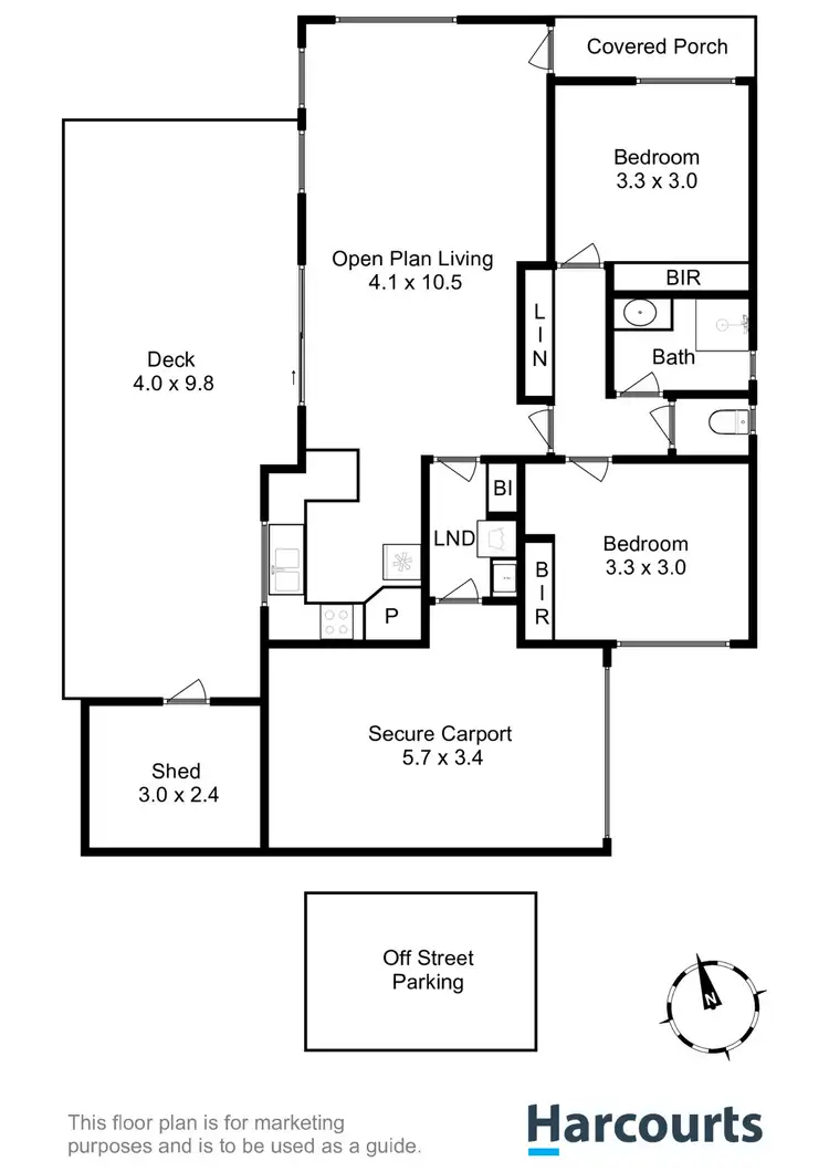 Floorplan of Homely villa listing, 1/18 Madison Avenue, Brighton TAS 7030