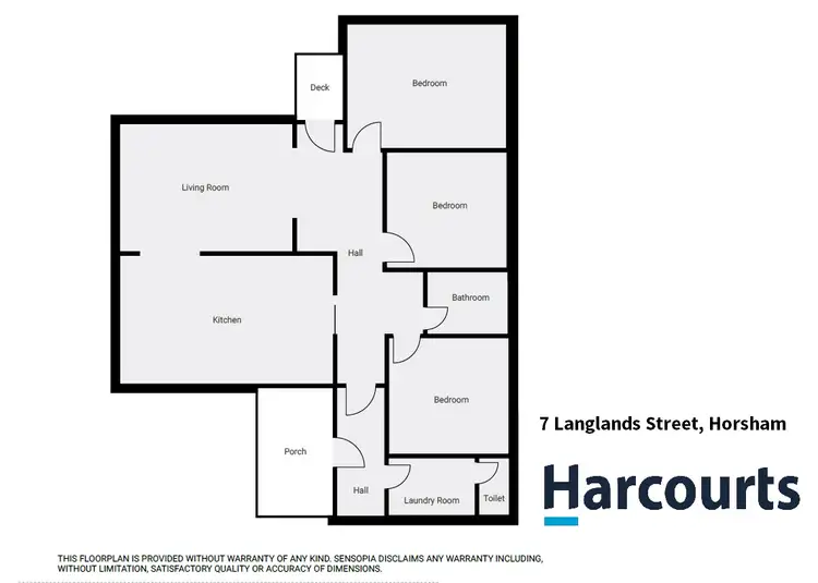 Floorplan of Homely house listing, 7 Langlands Street, Horsham VIC 3400